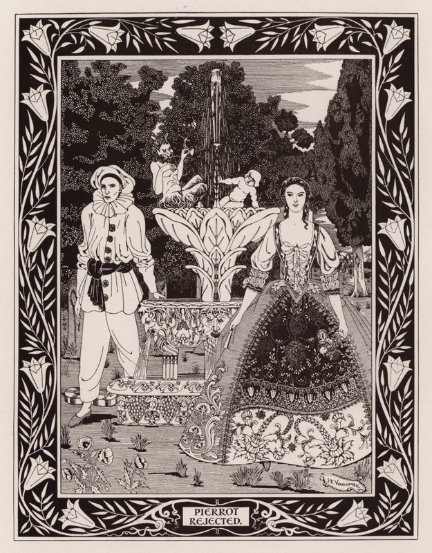 Pierrot rejeitado (litho) de English School