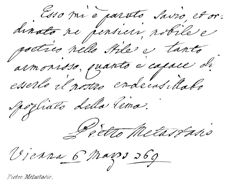 Pietro Metastasio de English School
