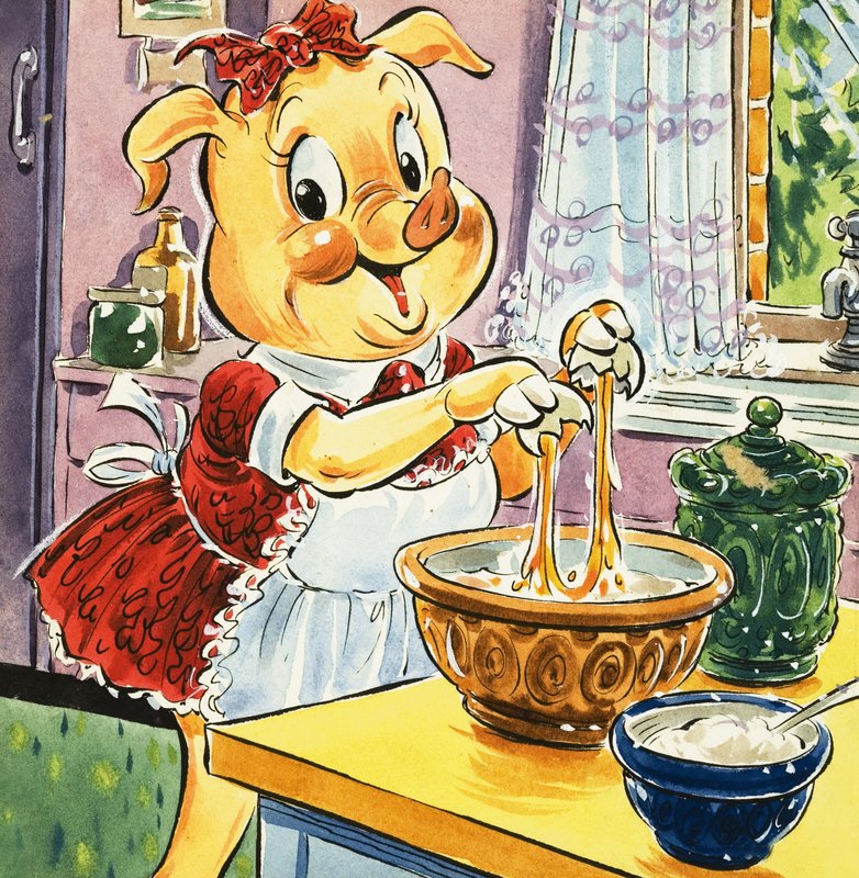 Porco cozinhar com ovo de English School