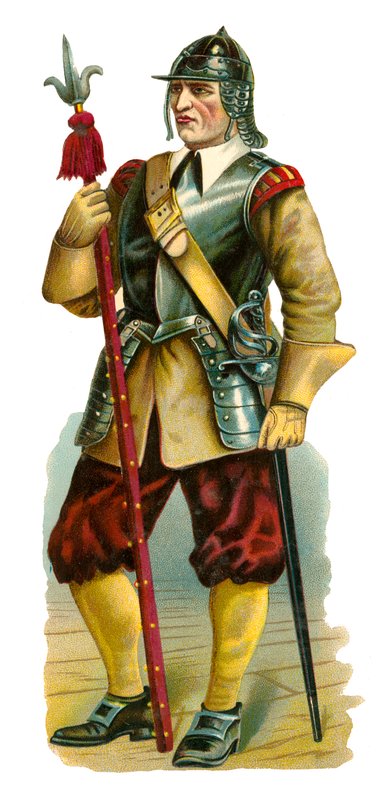 Pikeman, época de Oliver Cromwell de English School