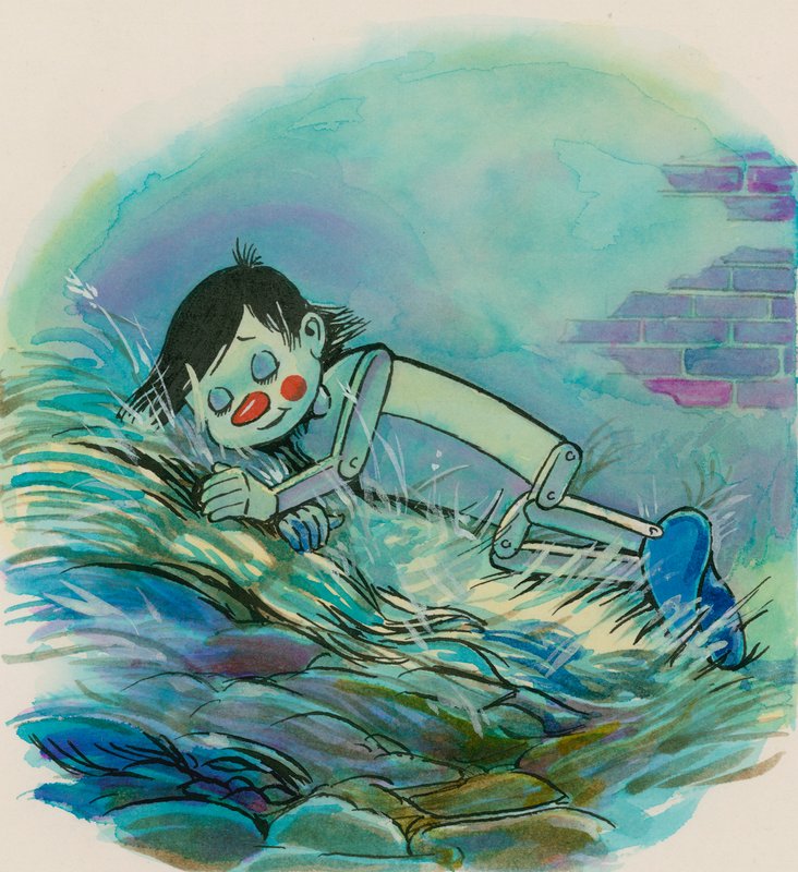 Pinóquio (guache sobre papel) de English School