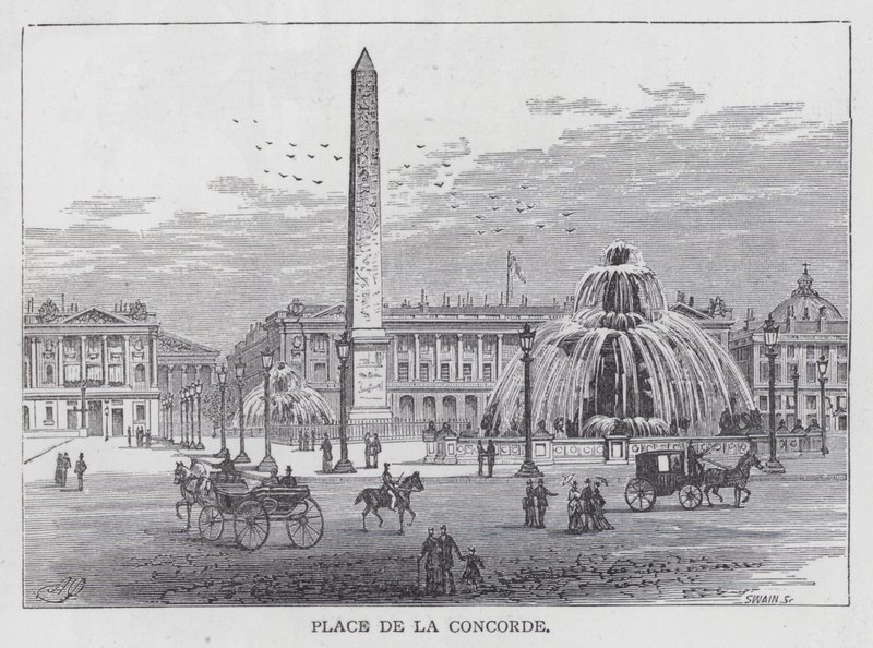 Place De La Concorde (gravura) de English School