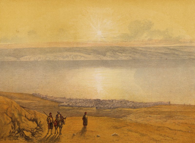 Lugares mencionados na Bíblia: Tiberias (chromolitho) de English School