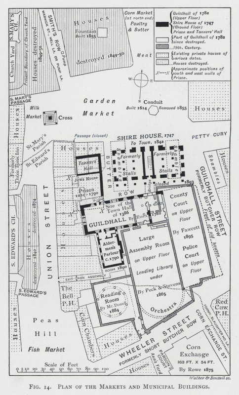 Plano dos Mercados e Edifícios Municipais (gravura) de English School