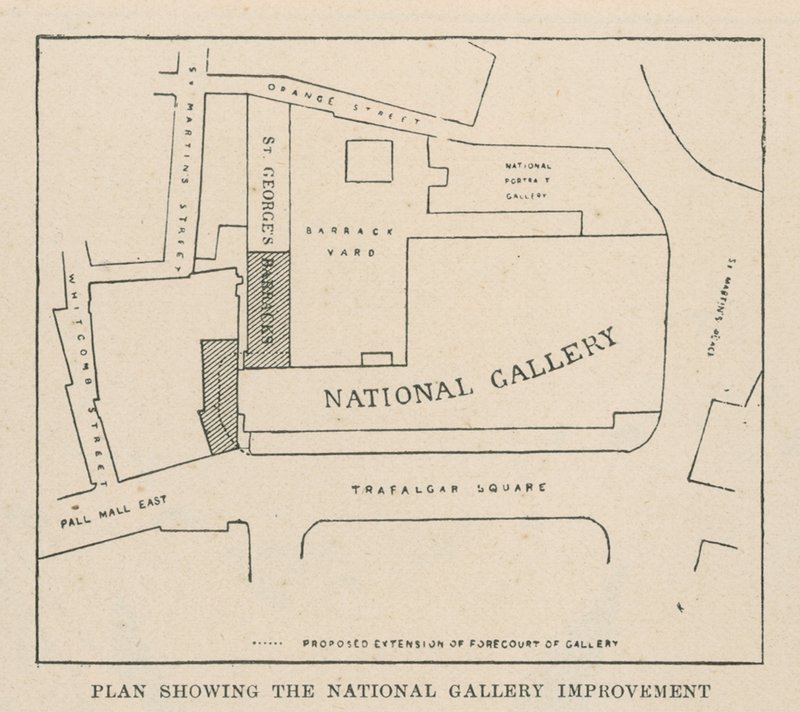 Plano mostrando a melhoria da Galeria Nacional de English School