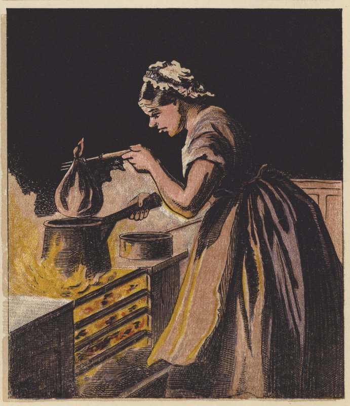 Pudim de Ameixa Quente, Pudim de Ameixa Frio (cor litho) de English School