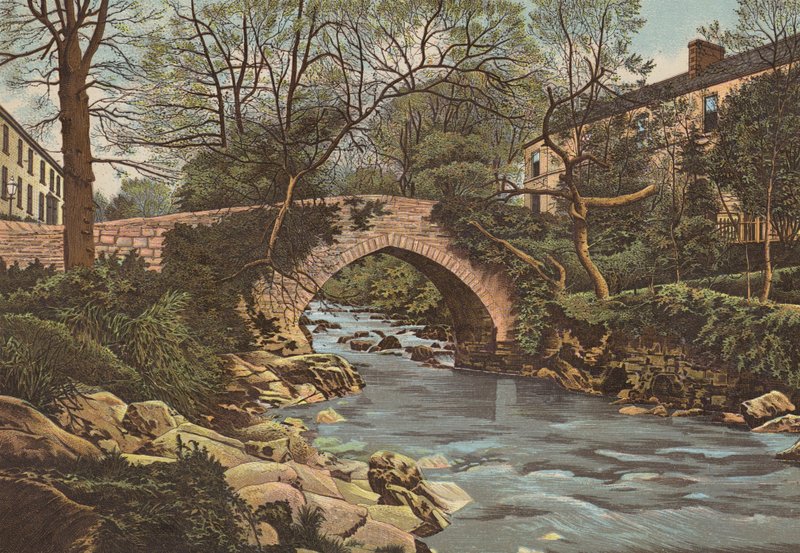 Plymouth: Ivybridge, perto de Plymouth (lito a cores) de English School