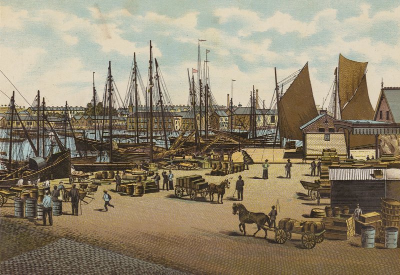 Plymouth: O Barbicano, Plymouth (cor litho) de English School