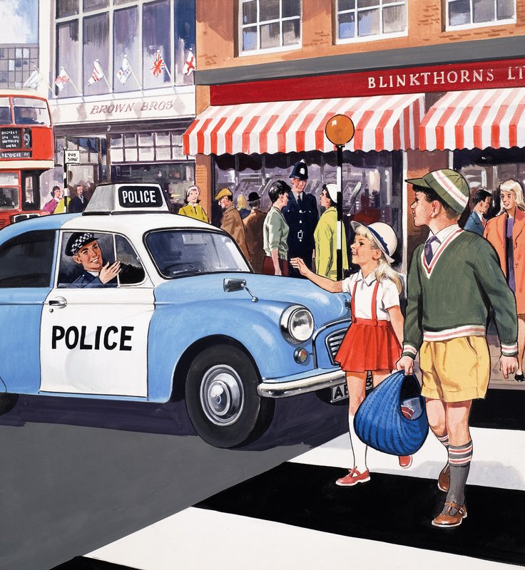 Carro de polícia de English School