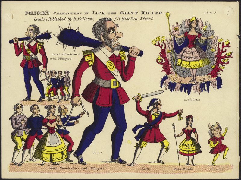 Caráteres dos Pollocks em Jack the Giant Killer de English School