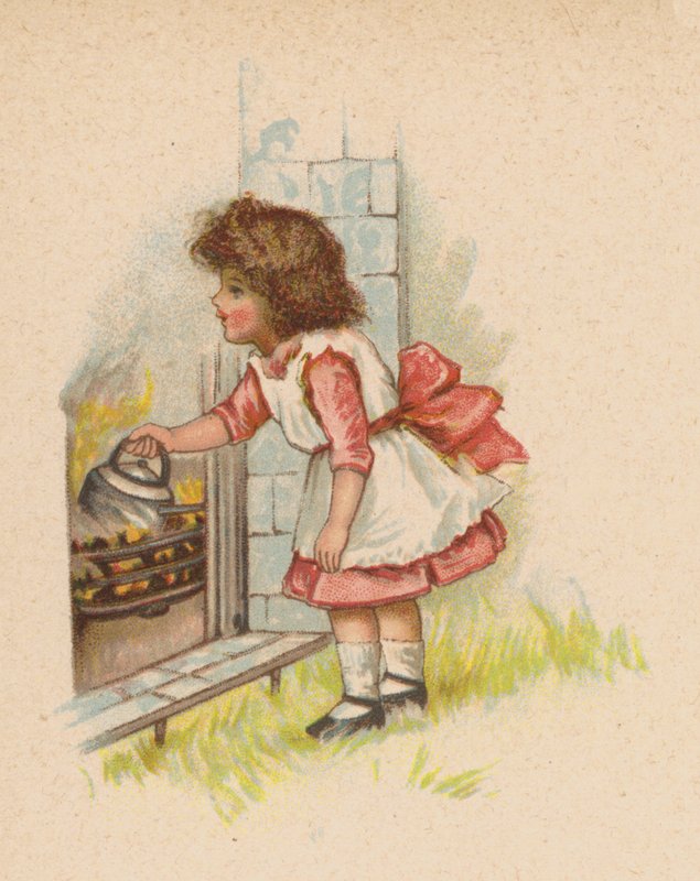 Polly Put The Kettle On (chromolitho) de English School