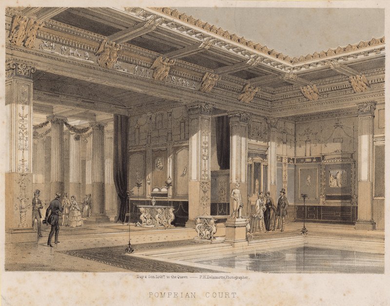 Corte Pompeiana, Palácio de Cristal, Sydenham de English School