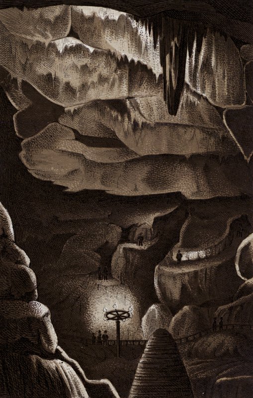 Caverna das Piscinas (litho) de English School