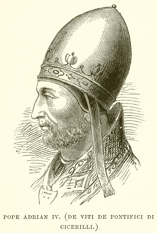 Papa Adrian IV. (De feridas torcidas de Cicerilli) de English School