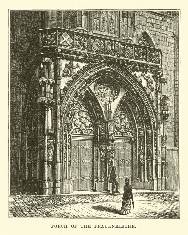 Pórtico da Frauenkirche de English School