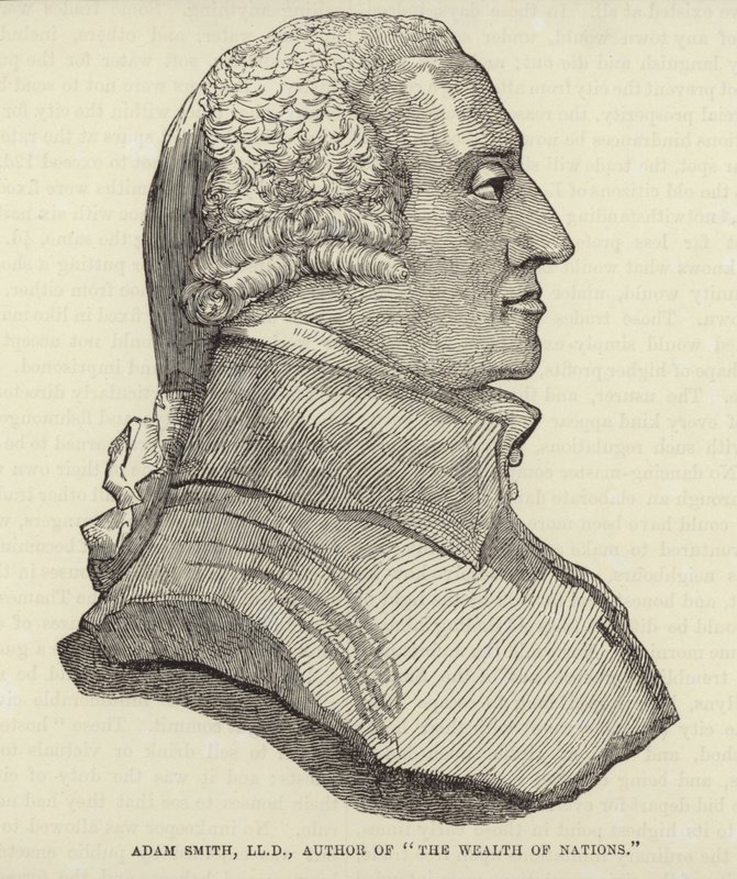 Retrato de Adam Smith de English School