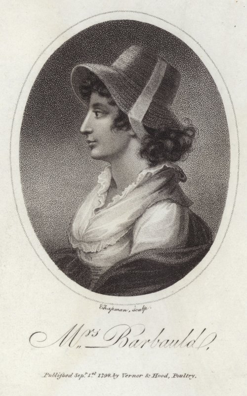 Retrato de Anna Laetitia Barbauld de English School