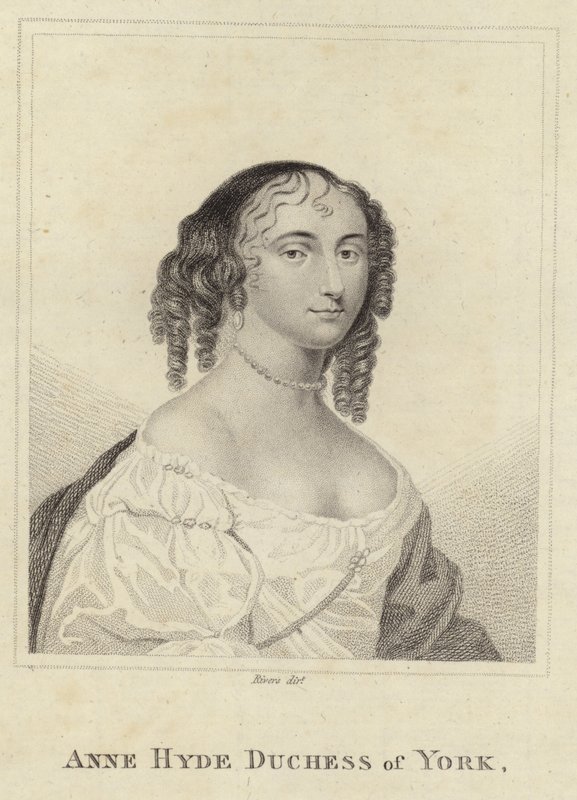 Retrato de Anne Hyde de English School