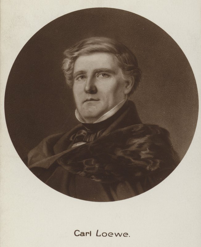 Retrato de Carl Loewe de English School