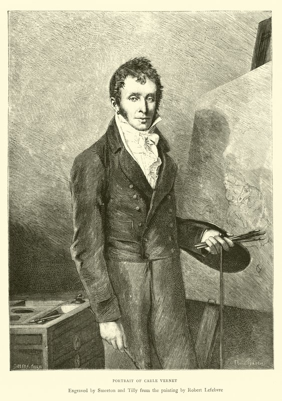 Retrato de Carle Vernet de English School