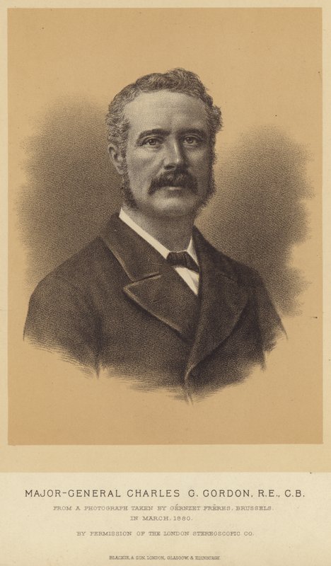 Retrato de Charles George Gordon de English School