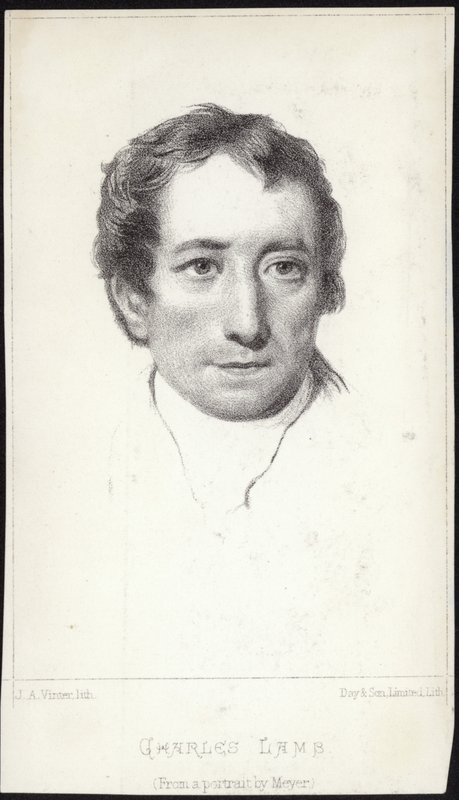 Retrato de Charles Lamb de English School
