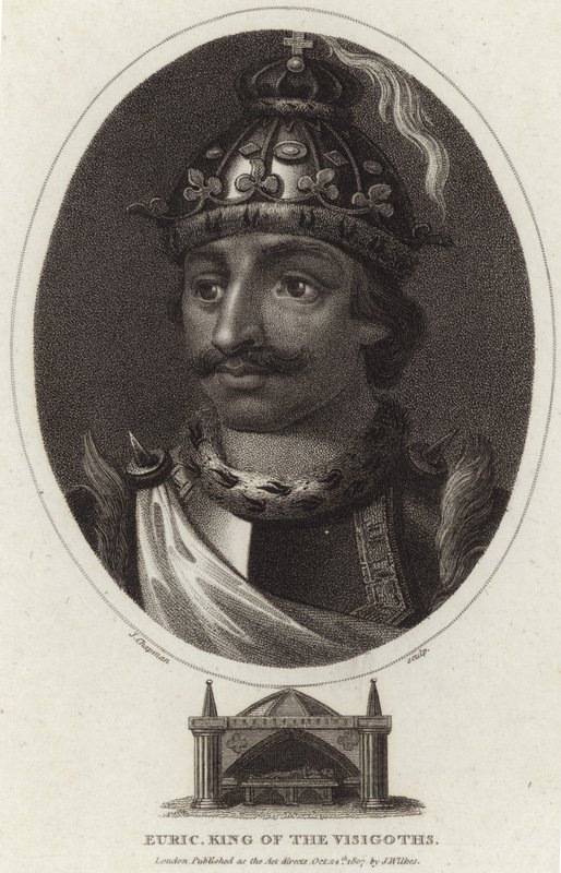 Retrato de Euric, rei dos visigodos de English School