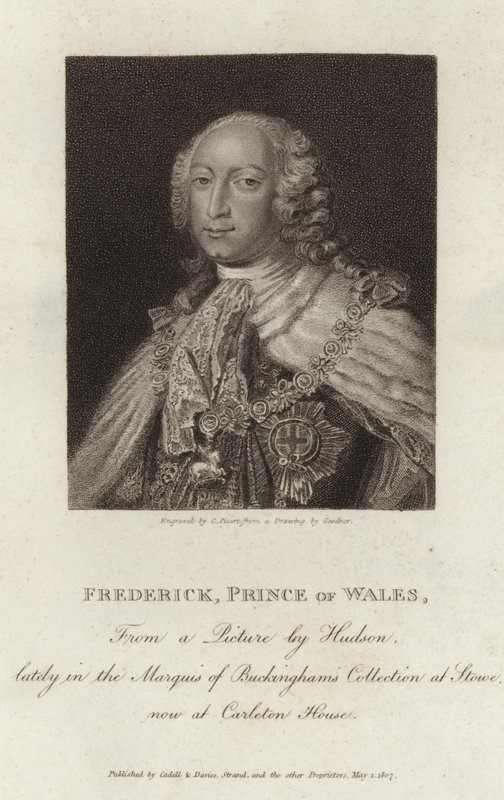 Retrato, de, frederick louis, príncipe, de, gales de English School