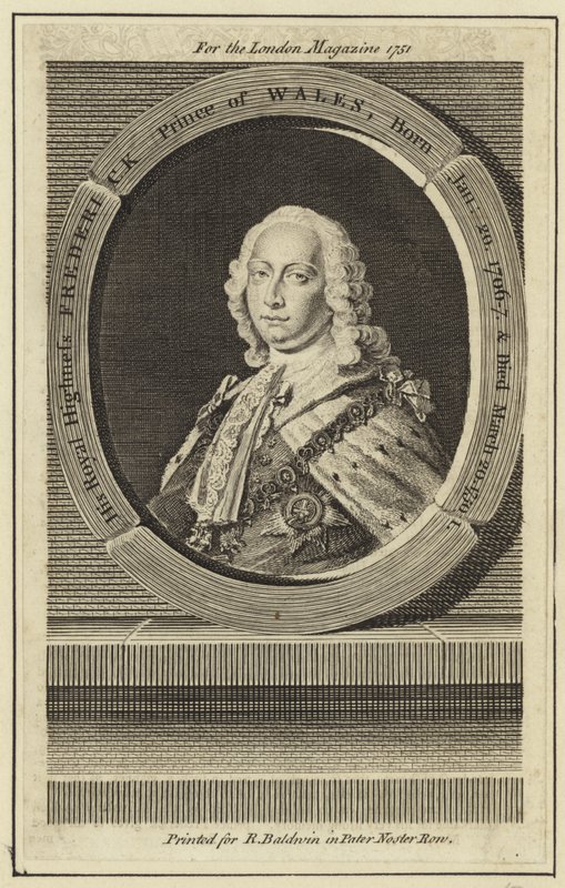 Retrato, de, frederick, príncipe, de, gales de English School