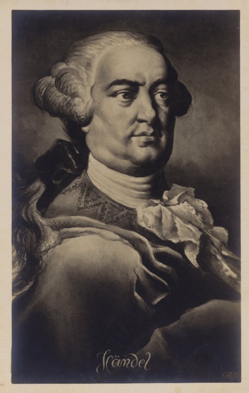 Retrato de George Friedrich Handel de English School
