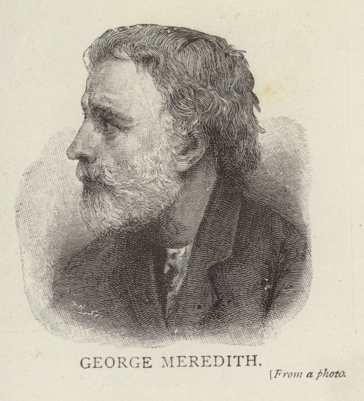 Retrato de George Meredith de English School
