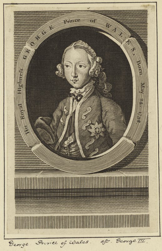 Retrato, de, george, príncipe, de, gales de English School