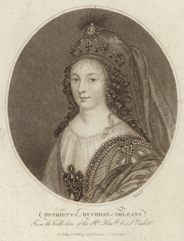Retrato de Henrietta, duquesa de Orleans de English School