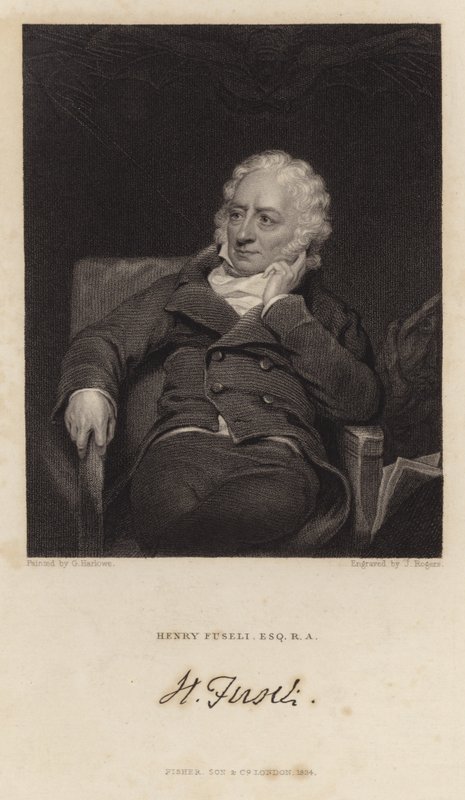 Retrato de Henry Fuseli de English School