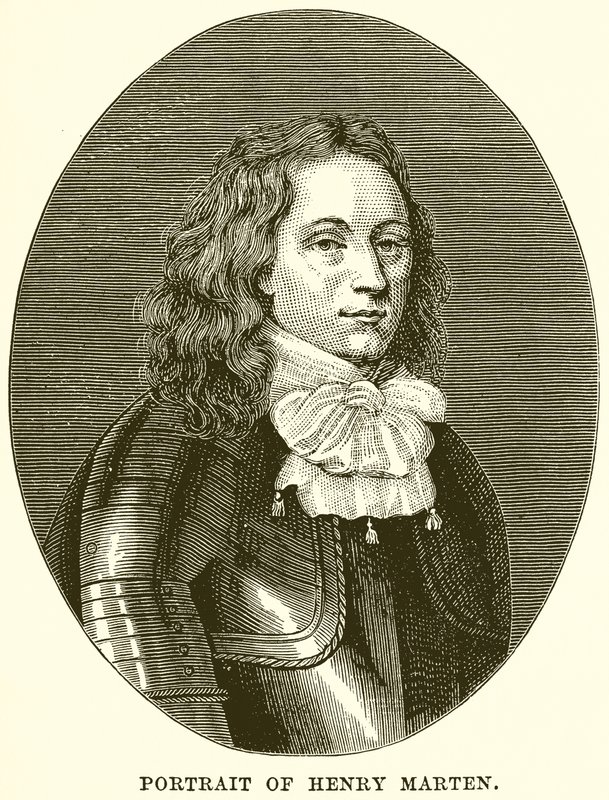 Retrato de Henry Marten de English School