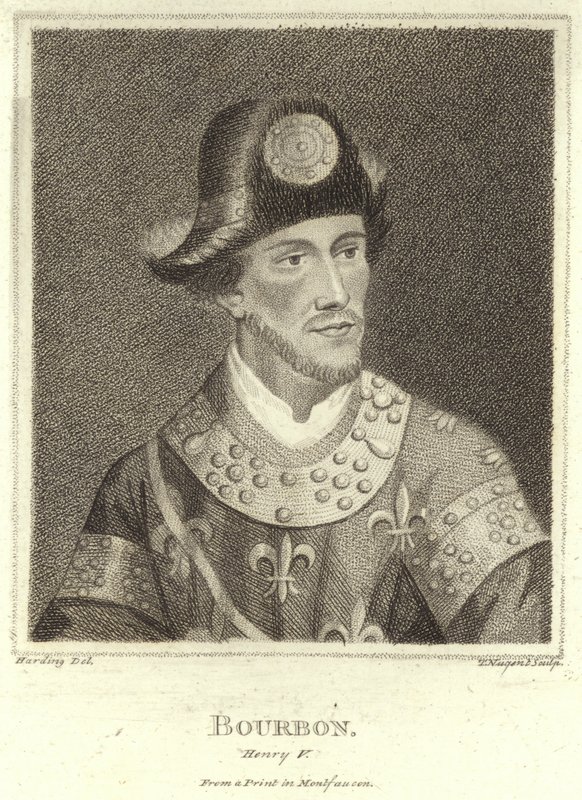 Retrato de Henry V, casa de Bourbon de English School