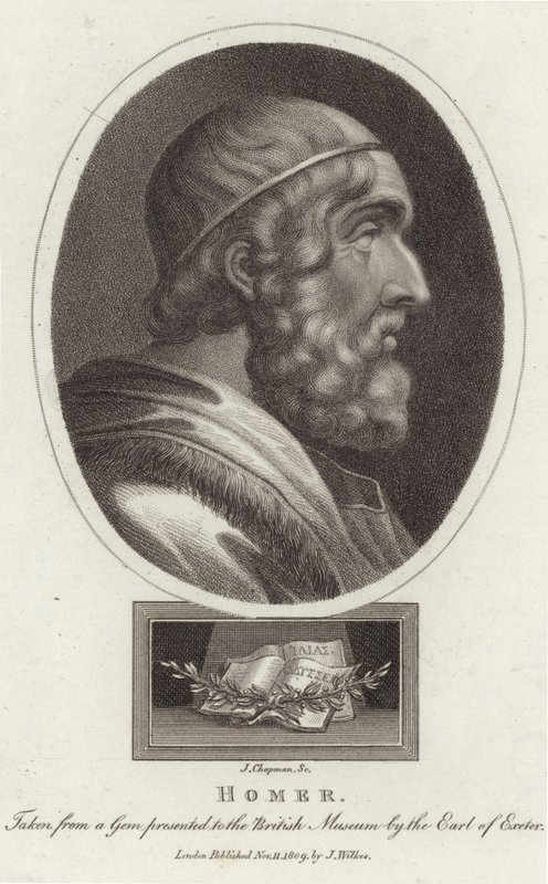 Retrato, de, homer de English School