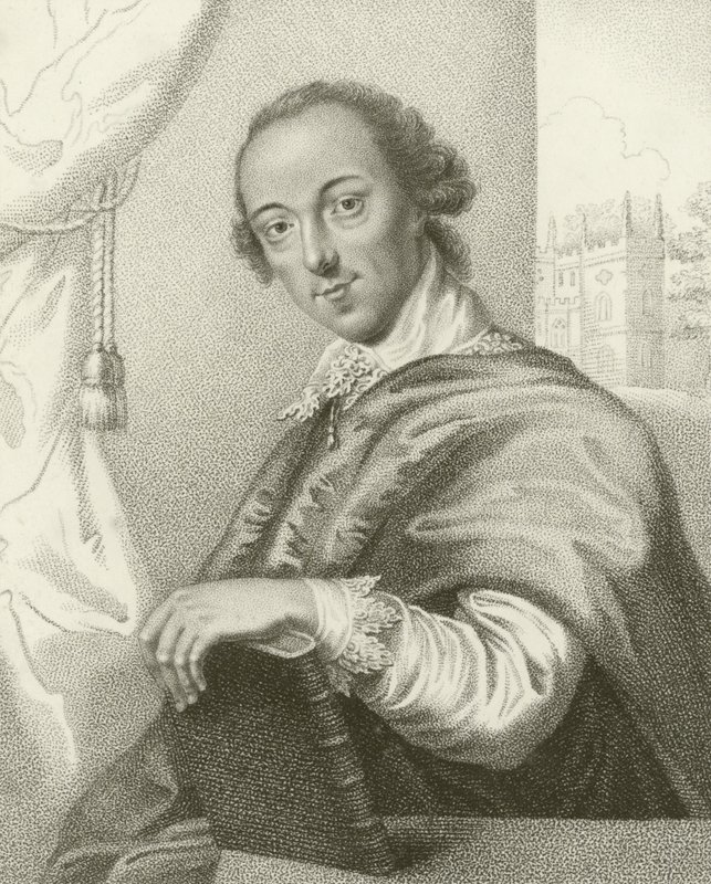 Retrato de Horace Walpole de English School