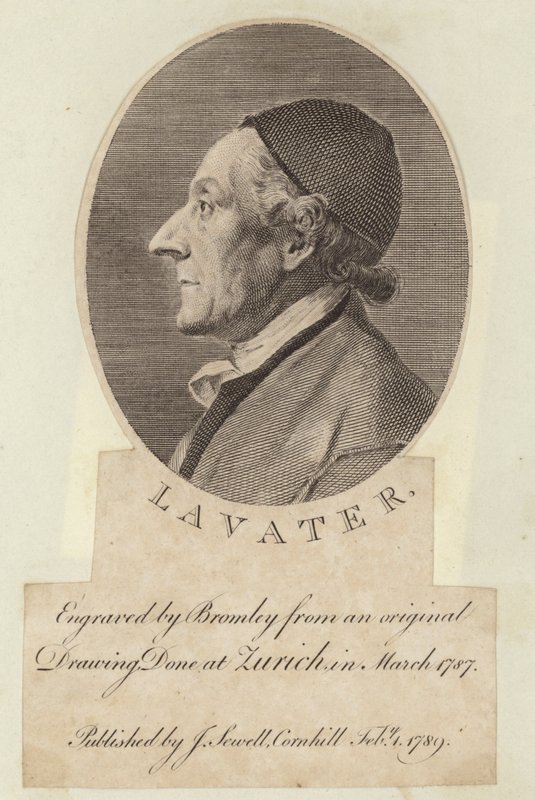 Retrato de Johann Kaspar Lavater de English School