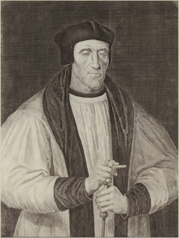 Retrato de John Foxe de English School