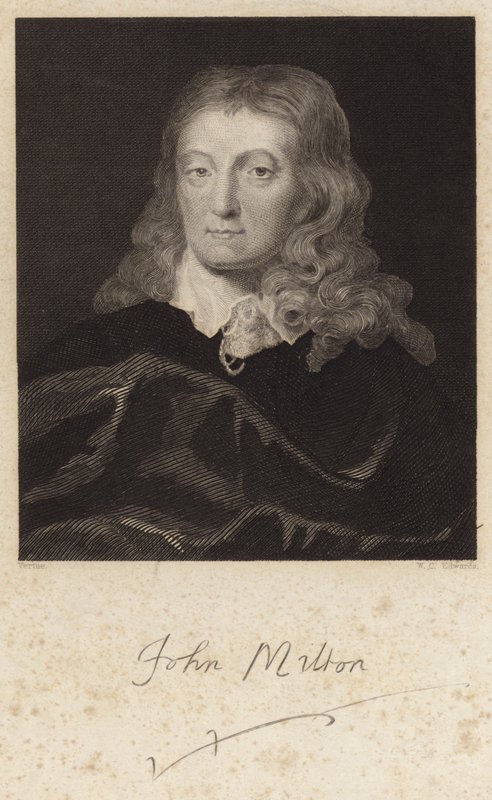 Retrato de John Milton de English School