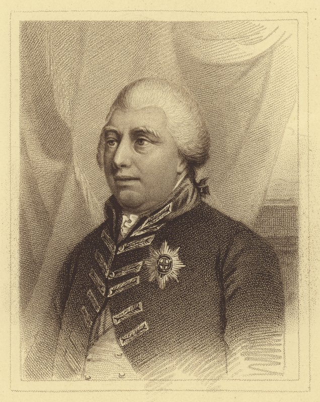 Retrato do Rei Jorge III (gravura) de English School
