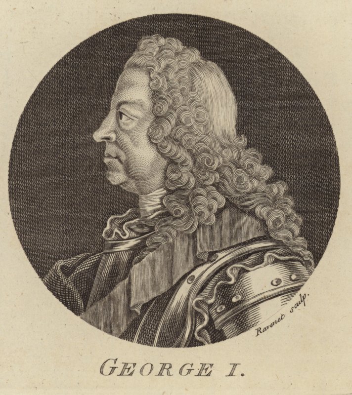 Retrato do rei George I da Grã-Bretanha e Irlanda de English School