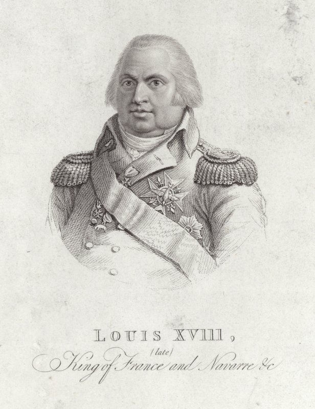Retrato do rei louis xviii de English School