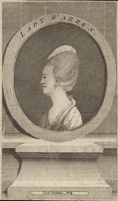 Retrato de lady warren de English School