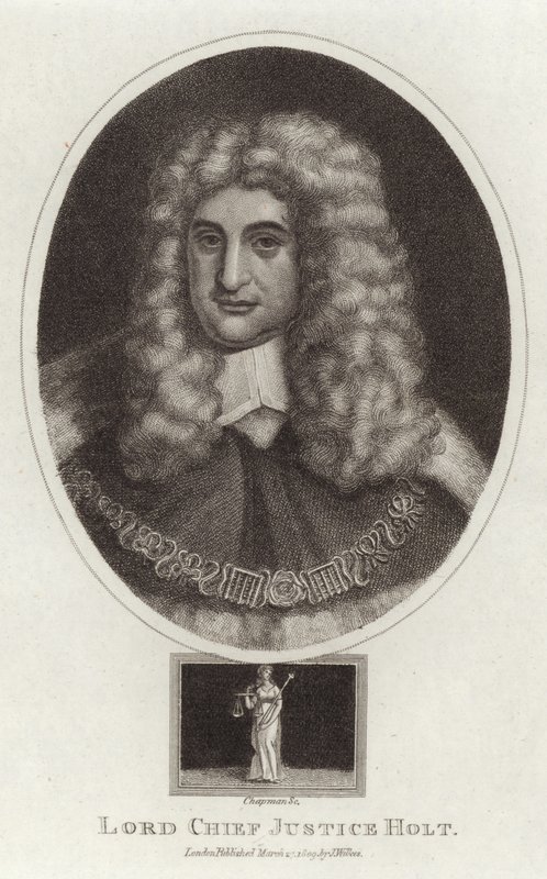 Retrato do senhor chefe de justiça Holt de English School