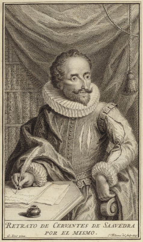 Retrato de Miguel de Cervantes de English School