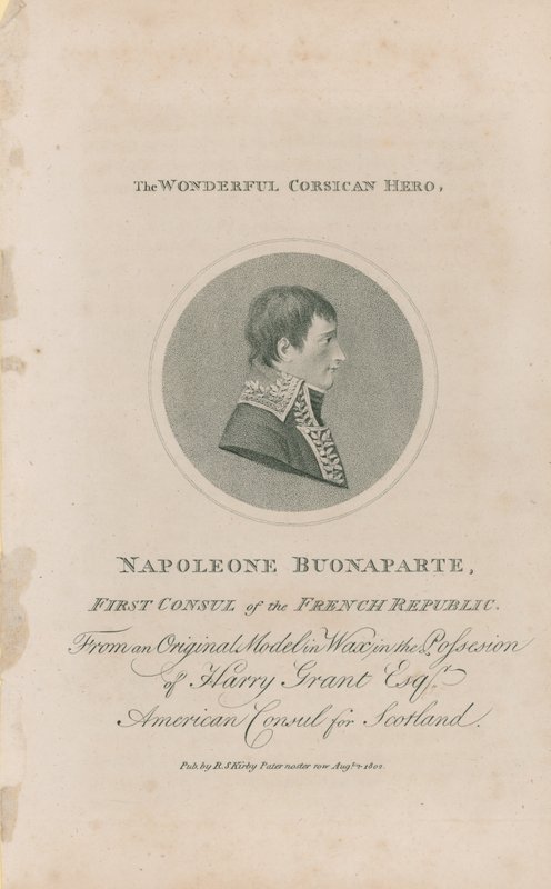 Retrato de Napoleão Bonaparte de English School