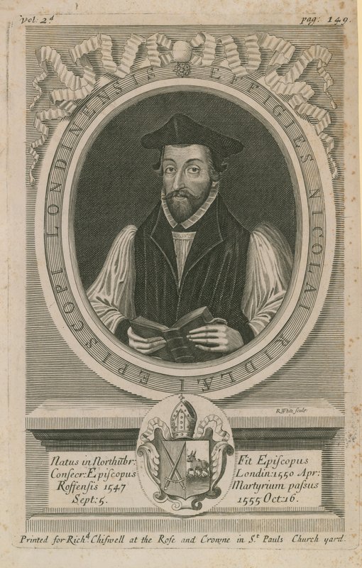 Retrato de nicholas ridley de English School