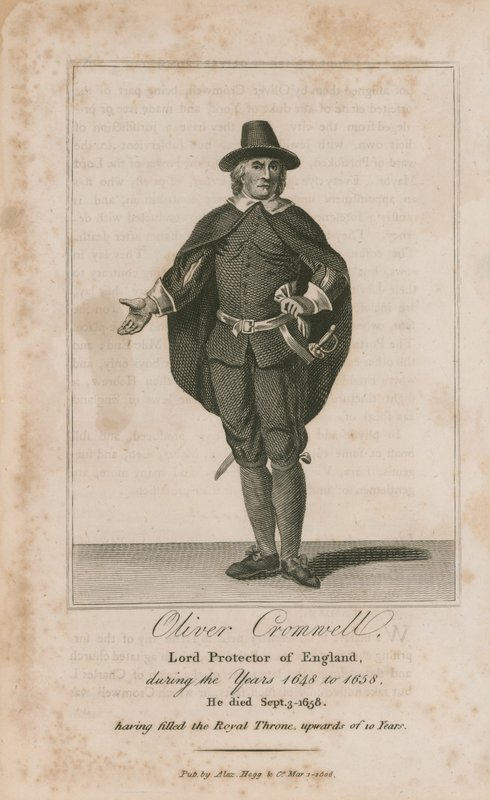 Retrato de Oliver Cromwell de English School